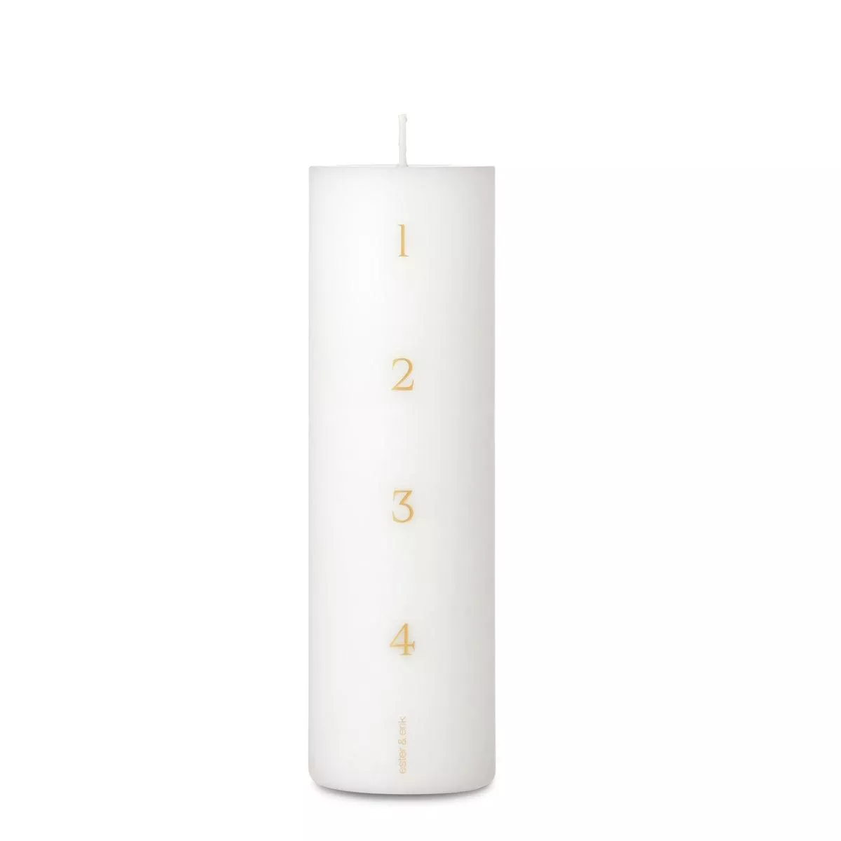 Ester & Erik Advent Candle 20cm 80h White
