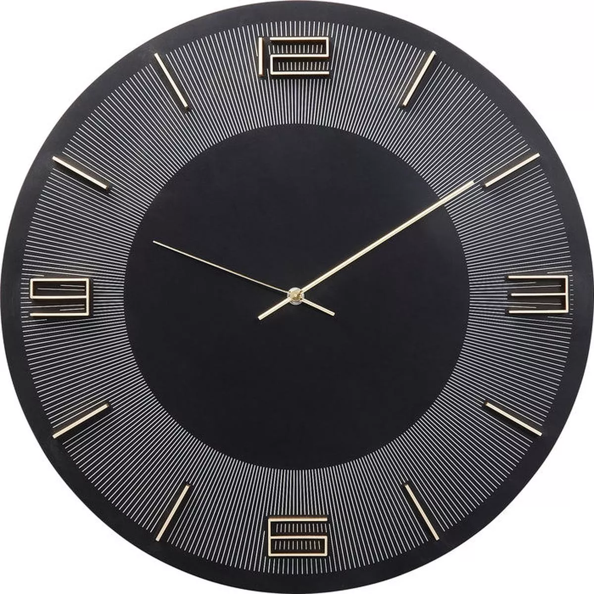 - Wall Clock Leonardo Black/Gold 50